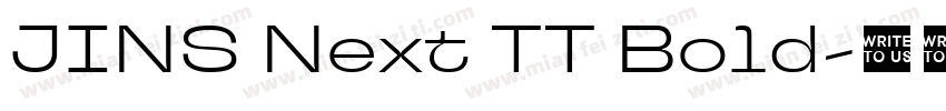 JINS Next TT Bold字体转换